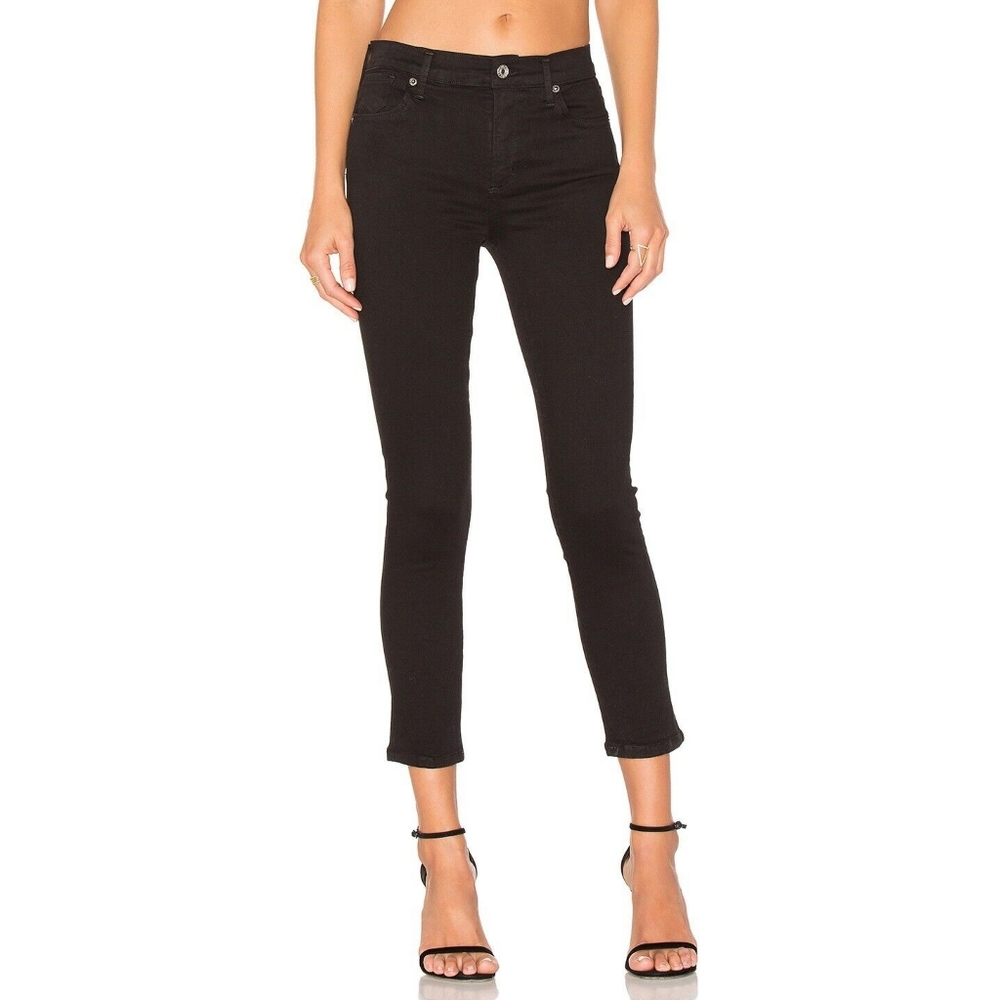 Agolde Sophie Crop Skinny Jeans in Jet Black